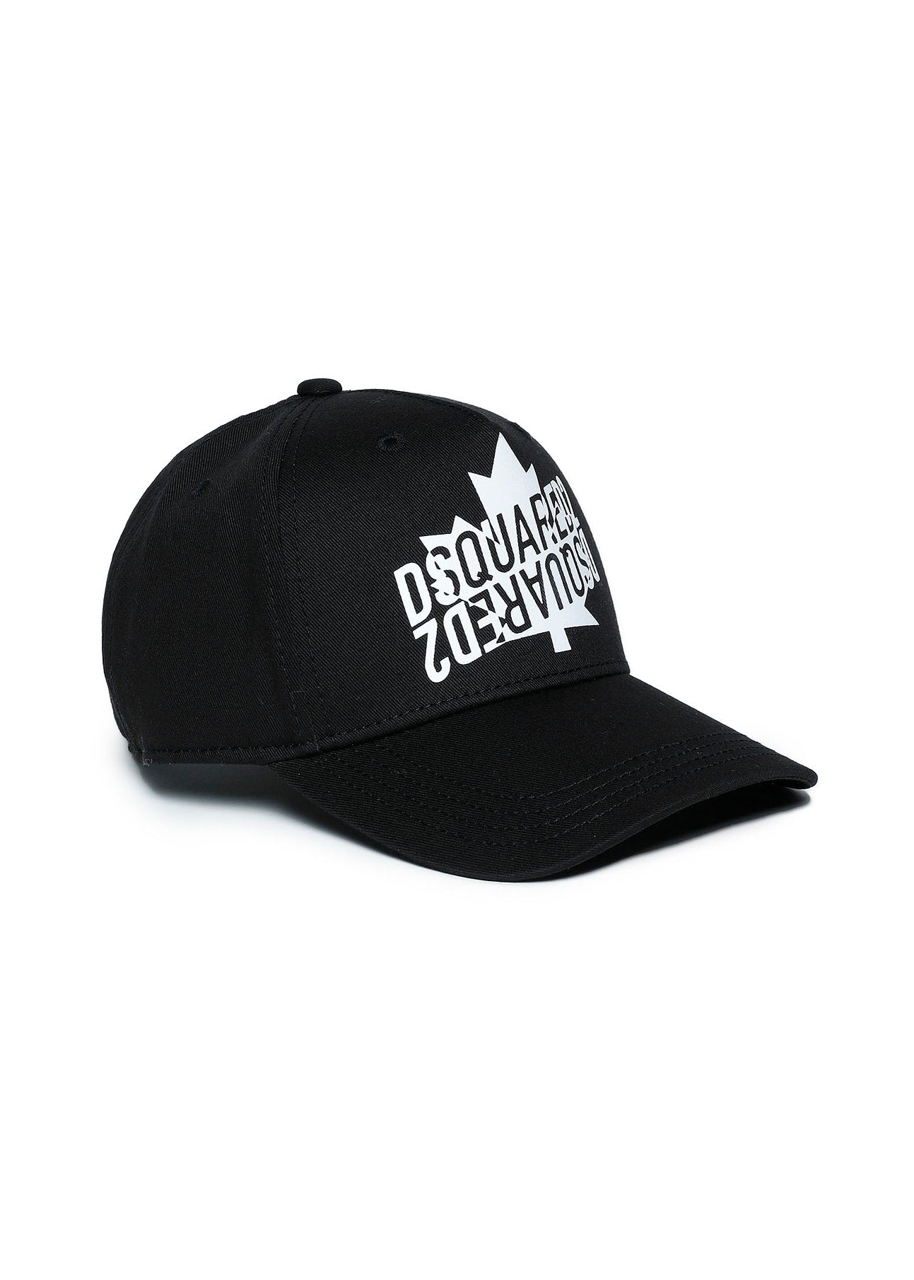 Dsquared2 Kids Black Baseball Cap with Logo Print