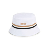 Boss Kids Cappello Bucket Reversibile per Neonati