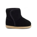 Colors of California Stivaletto in Pelle Scamosciata Nero per Neonate