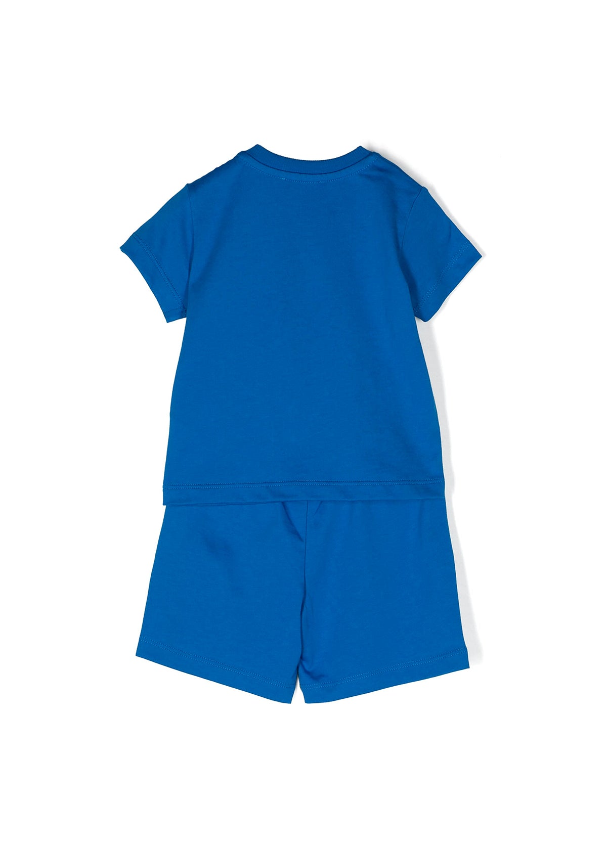 Moschino Kids Completo T-Shirt e Shorts Blu Teddy Bear per Neonati