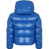 Piumino con Cappuccio SAVE THE DUCK per Bambini: Stile Imbottito e Logo Distintivo in Turchese