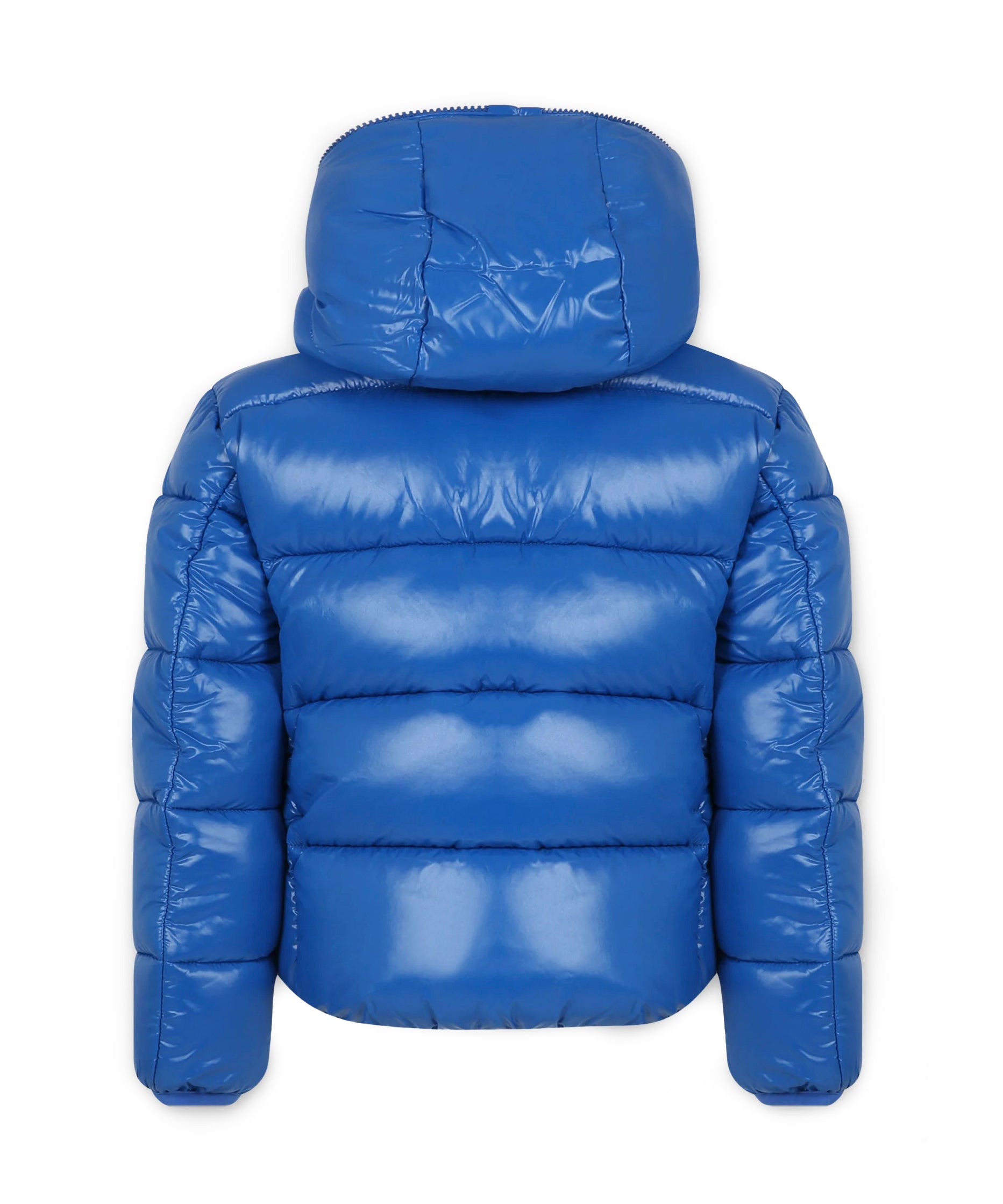 Piumino con Cappuccio SAVE THE DUCK per Bambini: Stile Imbottito e Logo Distintivo in Turchese