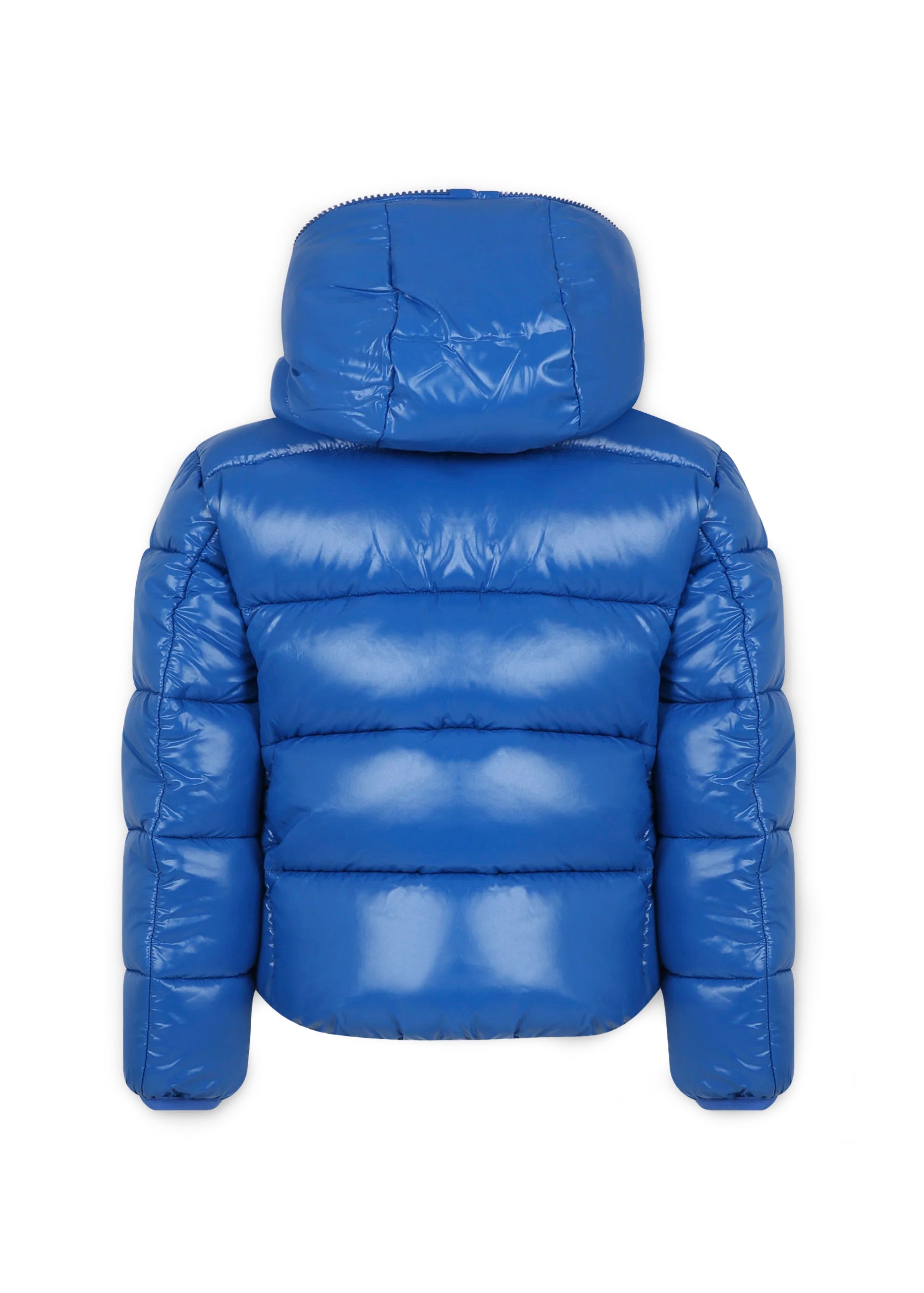 Piumino con Cappuccio SAVE THE DUCK per Bambini: Stile Imbottito e Logo Distintivo in Turchese