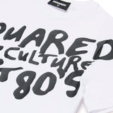 Dsquared2 Kids T-Shirt Bianca con Stampa Pop Culture