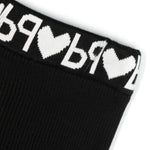 Pantalone a Coste PINKO KIDS: Stile e Comfort con Lavorazione Nero/Bianco e Cintura con Logo