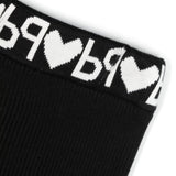 Pantalone a Coste PINKO KIDS: Stile e Comfort con Lavorazione Nero/Bianco e Cintura con Logo