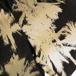 MSGM Kids Short Nero con Stampa Palme Oro per Bambini