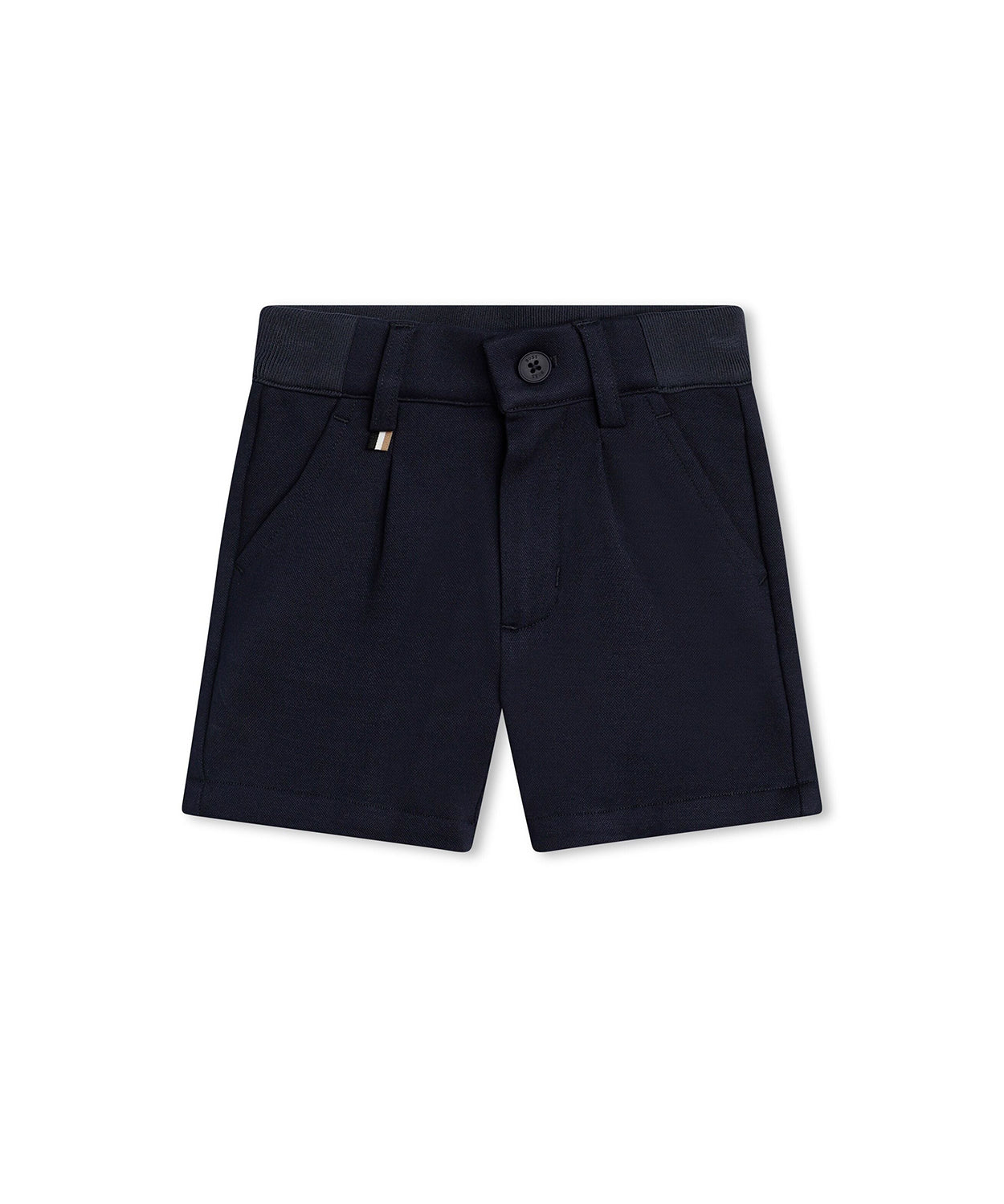 Boss kids Short Blu con Pieghe per Neonati