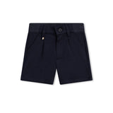 Boss kids Short Blu con Pieghe per Neonati