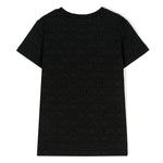 Moschino Kids T-shirt Nera Monogram All-over