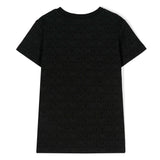 Moschino Kids T-shirt Nera Monogram All-over