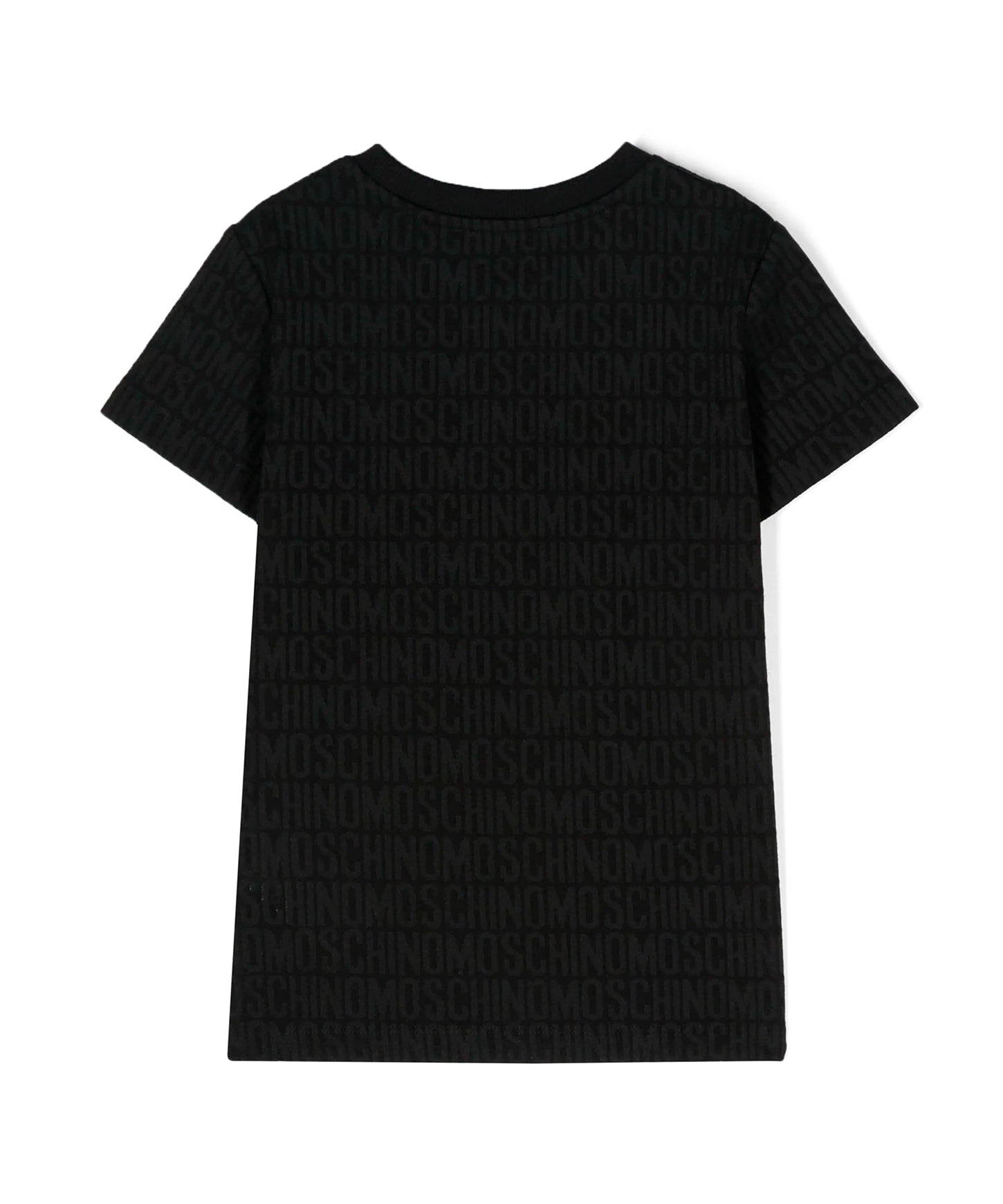 Moschino Kids T-shirt Nera Monogram All-over