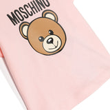 Moschino Kids Pink T-Shirt with Teddy Bear Logo