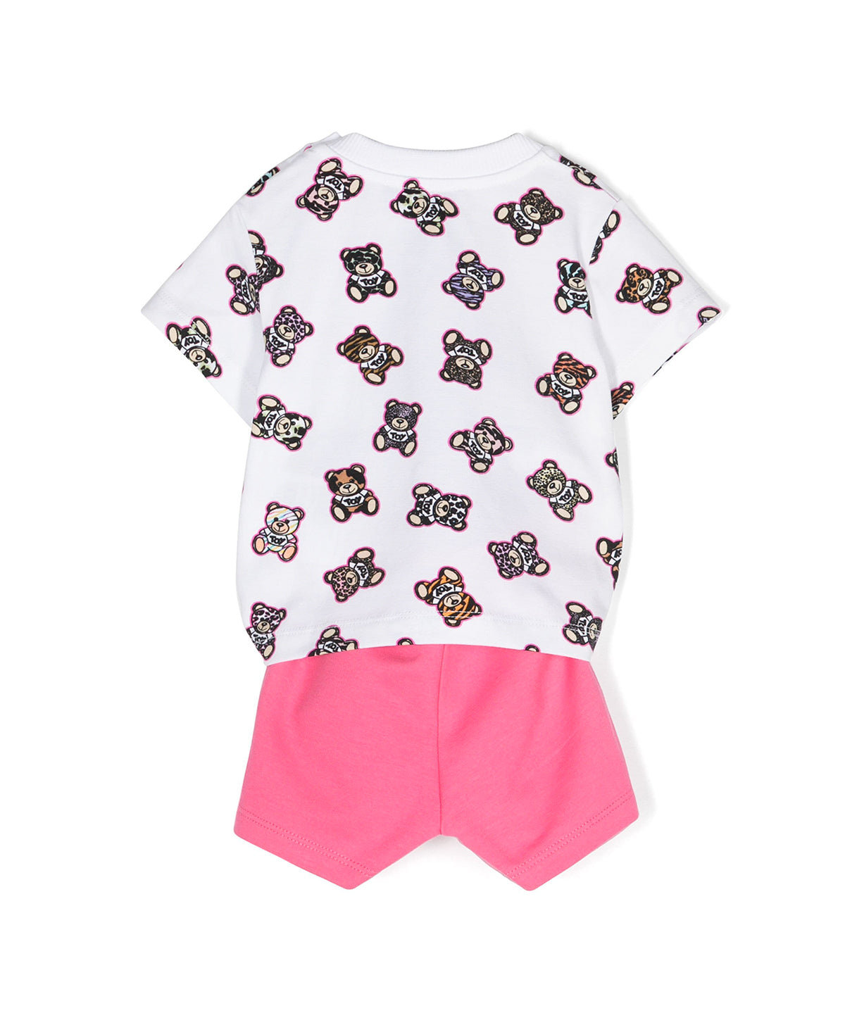 Moschino Kids Completo Short e T-shirt Teddy Bear All-over per Neonate