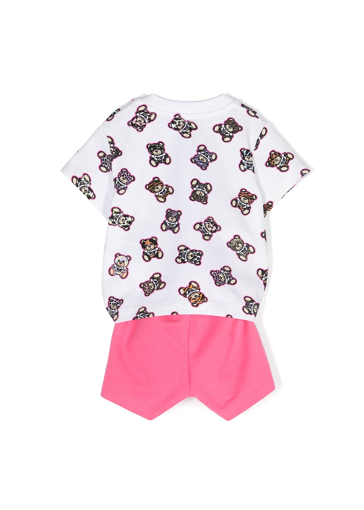 Moschino Kids Completo Short e T-shirt Teddy Bear All-over per Neonate
