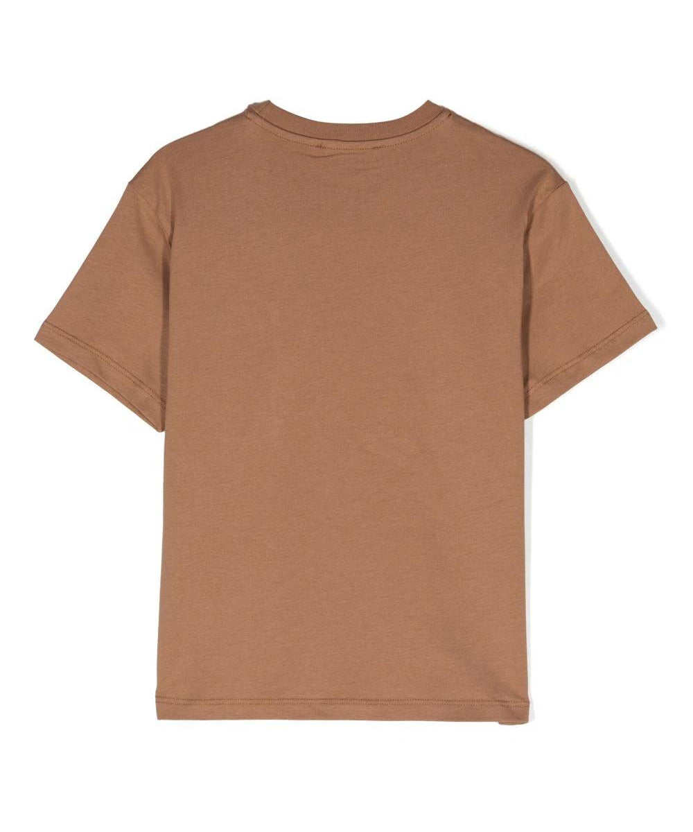Acquista la T-shirt Girocollo con Taschino Beige per Bambini MSGM Kids