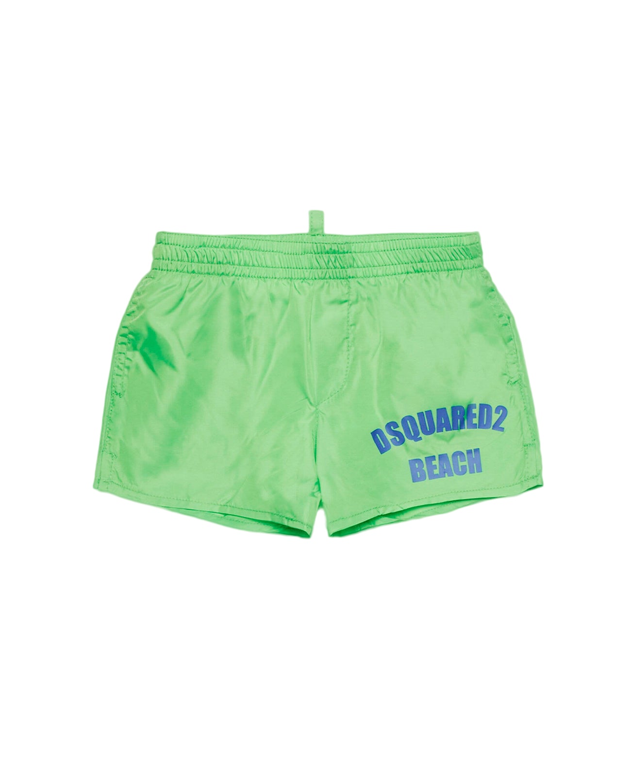 Dsquared2 Kids Costume Boxer Verde Grafica Beach per Neonati