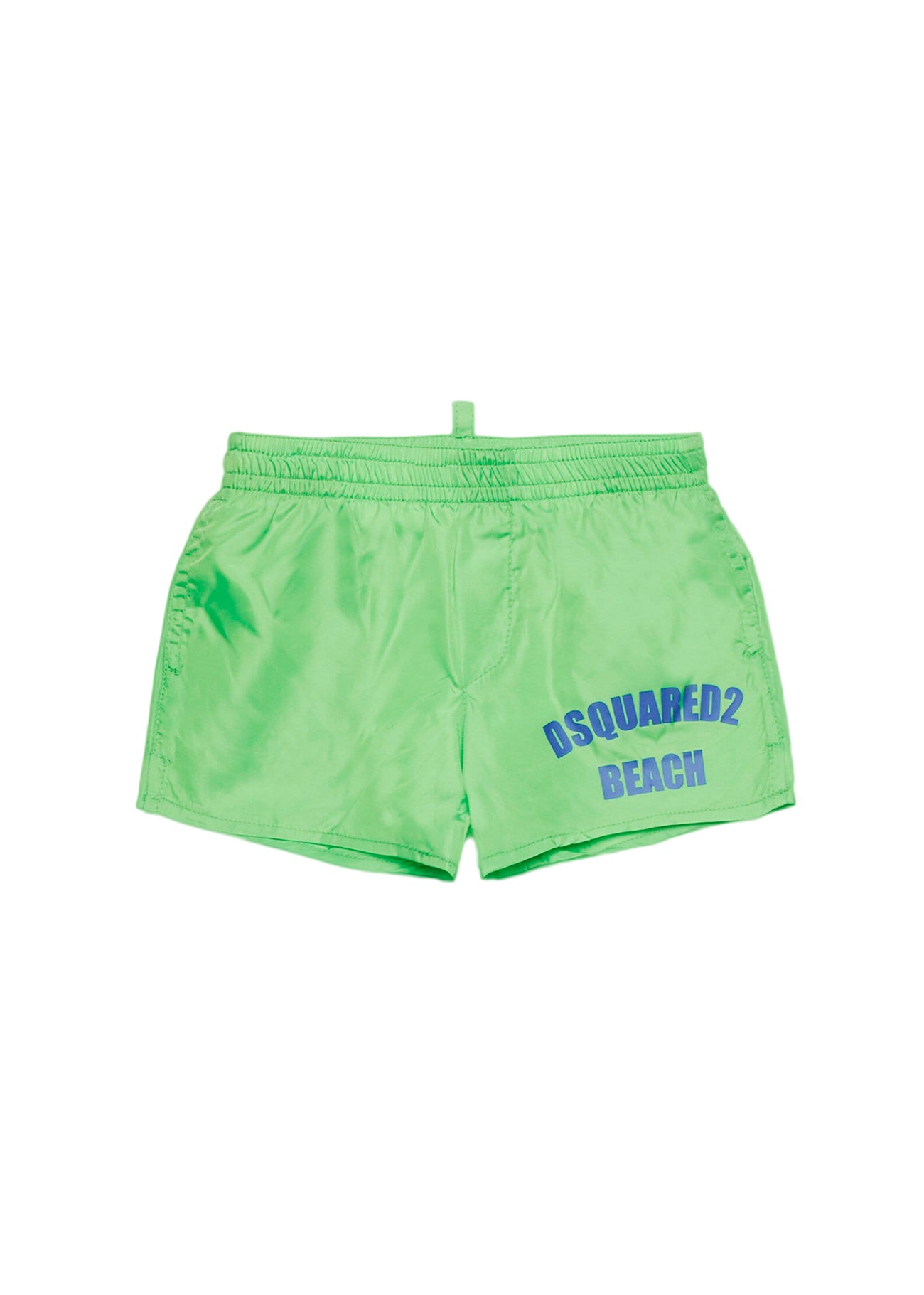 Dsquared2 Kids Costume Boxer Verde Grafica Beach per Neonati