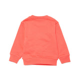 Dsquared2 Kids Felpa Girocollo Pesca con Logo DSQ2 est.1995 per Neonate