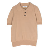 MSGM Kids Polo Beige in Maglia