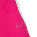 Pantalone Cargo Pinko Kids Rosa Fucsia: Stile Moderno con Bottoni Goffrati e Dettagli Funzionali