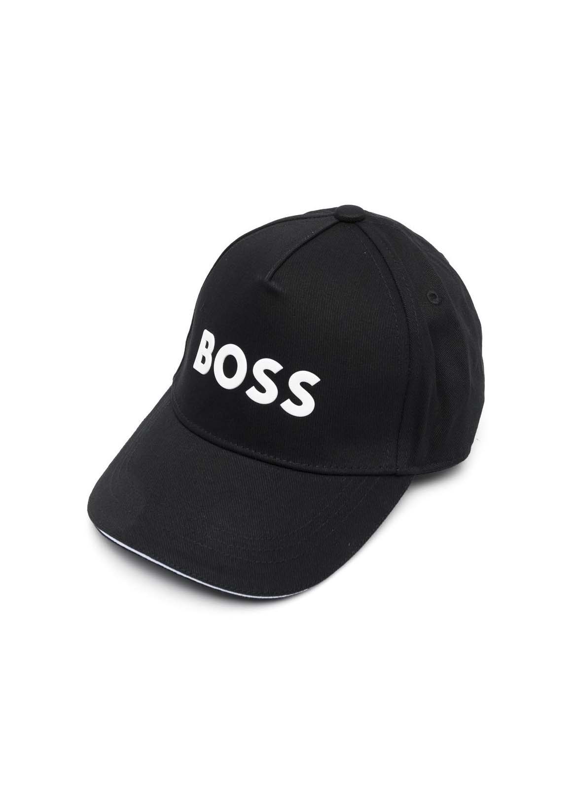 Boss Bambino Cappello Nero Con Fibbia